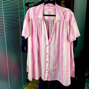 WE THE FREE | Women’s | Pink/White | Shirt | Size Medium